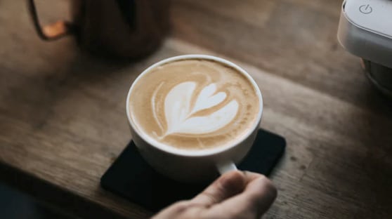 cup of coffee with latte art